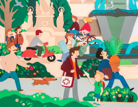 Omagii grafice pentru orașe