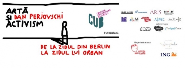 Întâlnire cu Dan Perjovschi în curtea Universității București