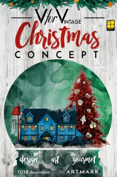 V FOR VINTAGE CHRISTMAS CONCEPT