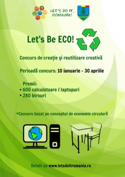Let's Do It, Romania!” și Garda Națională de Mediu lansează concursul “Let’s Be ECO!” 