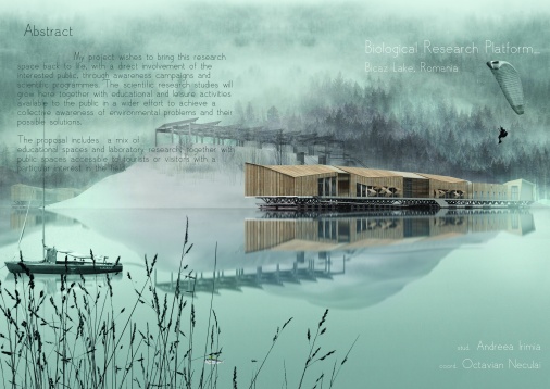 Andreea Irimia // Platformă de cercetare biologică pe Lacul Bicaz