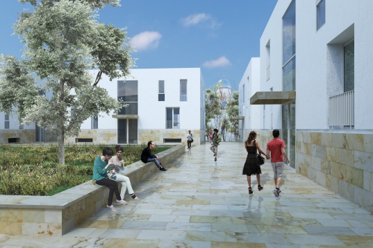 Andrei Teacă // Integrare urbană: Ansamblu de locuințe colective, București