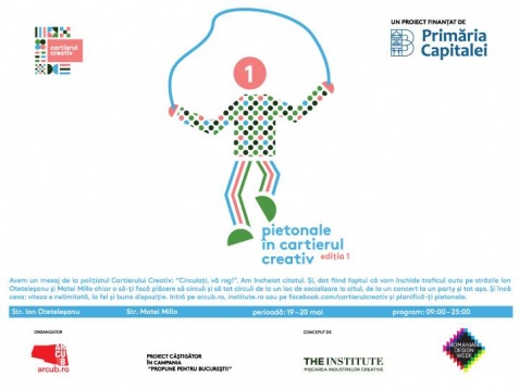 2 pietonale pentru prima dată în Cartierul Creativ