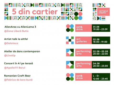 5 din cartier // 30 iulie - 5 august 2018