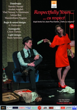 Spectacolul "Respectfully yours" face parte din micro-stagiunea stArtAct @unteatru