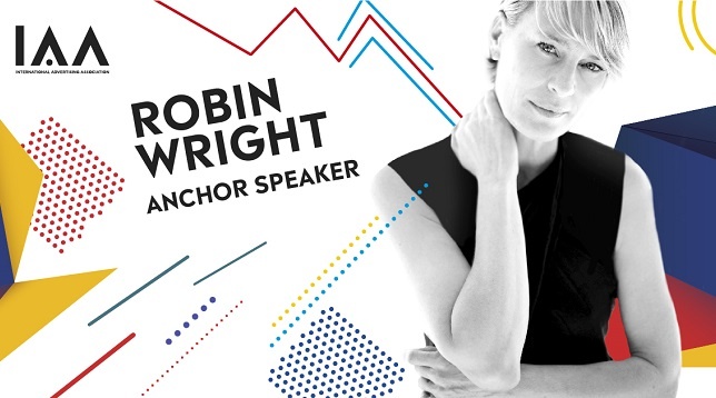 Robin Wright la Conferința Globală IAA „Creativity 4 Better” 