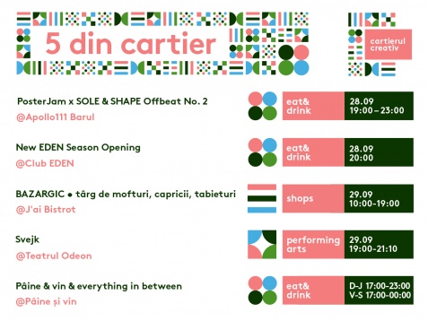 5 din cartier // 24 - 30 septembrie 2018