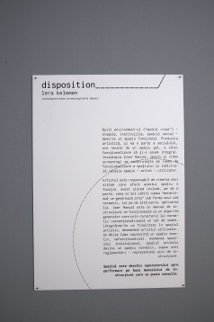 LERA KELEMEN // DISPOSITION: A PRACTICAL GUIDE TOWARD PERFORMING SPACE