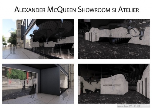 ANDRA ILIESCU // SHOWROOM ȘI ATELIER DE MODĂ PENTRU ALEXANDER MCQUEEN