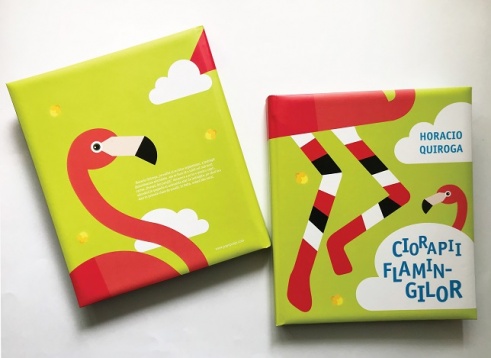 CRISTINA ELENA COROBLEANU // CIORAPII FLAMINGILOR DE HORACIO QUIROGA - CARTE POP-UP