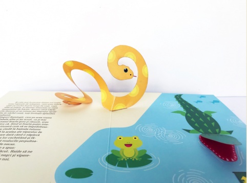 CRISTINA ELENA COROBLEANU // CIORAPII FLAMINGILOR DE HORACIO QUIROGA - CARTE POP-UP