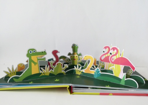 CRISTINA ELENA COROBLEANU // CIORAPII FLAMINGILOR DE HORACIO QUIROGA - CARTE POP-UP