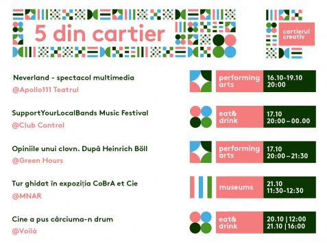 5 din cartier // 15 - 21 octombrie 2018