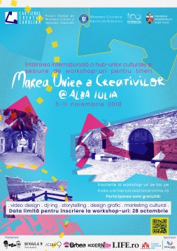 Reprezentanți din Italia, Serbia, Portugalia, Suedia și Estonia vin la Marea Unire a Creativilor @Alba Iulia 