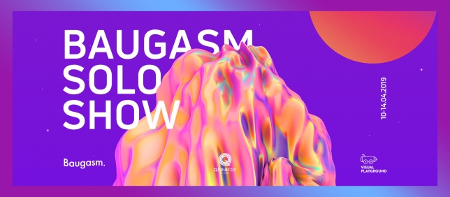 Expoziția Baugasm Solo Show - parte din Visual Playground 2019, la Qreator
