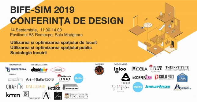Conferința de design 2019, Romexpo, 14 septembrie - Despre utilizarea și optimizarea spațiilor