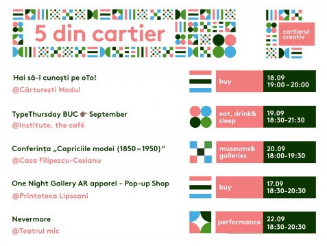 5 din Cartier // 16 - 22 septembrie 2019