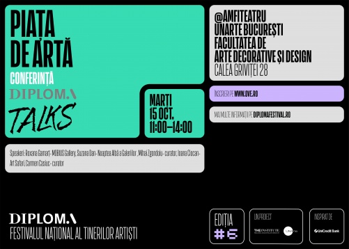 Conferințe și un atelier de stickere imprimate prin tehnica linogravurii, parte din programul DIPLOMA 2019