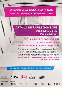 Trei vernisaje, experiențe multimedia și performance la Galateca de NAG