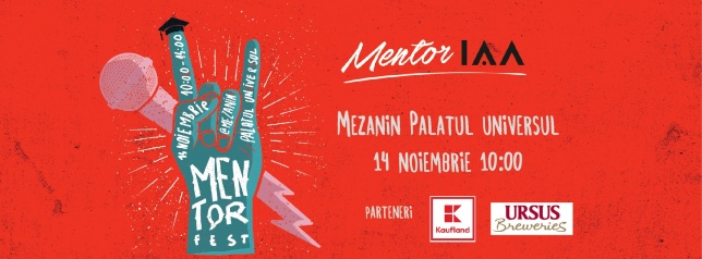 Hai la prima ediție MentorFEST: IAA România te invită la Mezanin pe 14 noiembrie