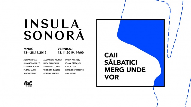 Vernisajul expoziţiei „INSULA SONORĂ - Caii sălbatici merg unde vor’’ are loc pe 13 noiembrie