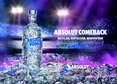 Absolut susține un lifestyle sustenabil prin ediția limitată Absolut Comeback!