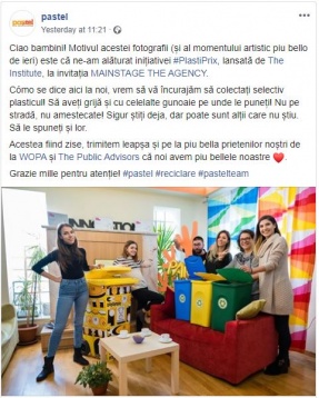 23 de agenții de publicitate și PR locale au strâns aproximativ 100 de kilograme de plastic în proiectul Plasti Prix