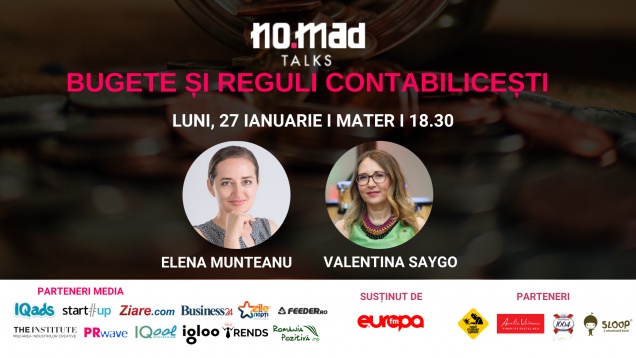 Pe 27 ianuarie la NO.MAD Talks se discută noutățile contabile pentru freelanceri