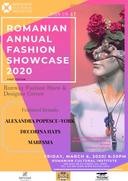 Trei designeri români își prezintă creațiile la New York, în cadrul programului ROMANIAN ANNUAL FASHION SHOWCASE
