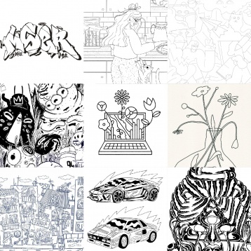 Stai acasă și colorează lucrările artiștilor tăi preferați