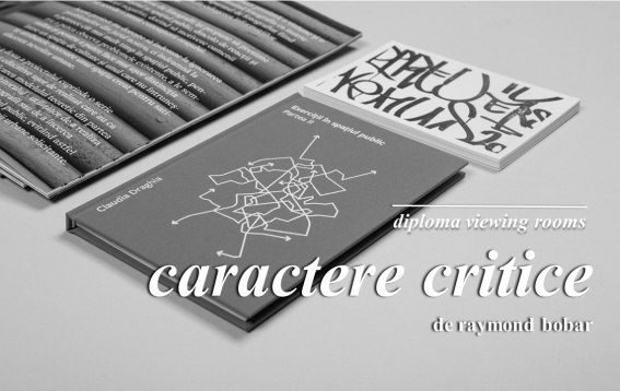 DIPLOMA Viewing Rooms // Caractere critice, o colecție de lucrări de graphic design îngrijită de Raymond Bobar