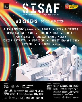 Noi lucrări în galeria de artă stradală a Sibiului. Facultatea de Inginerie, Baza Hipică și Aeroportul, printre locațiile SISAF 2020