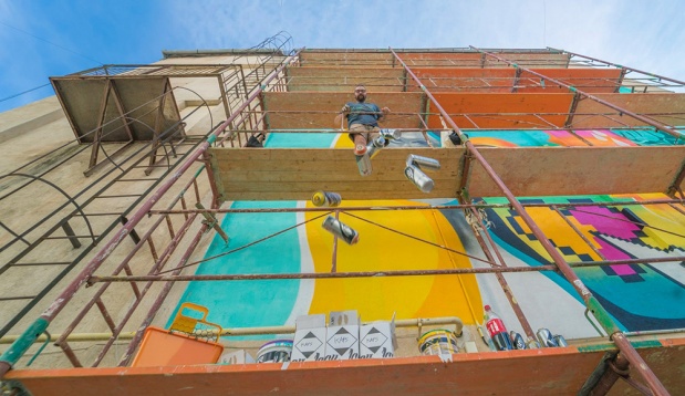 Noi lucrări în galeria de artă stradală a Sibiului. Facultatea de Inginerie, Baza Hipică și Aeroportul, printre locațiile SISAF 2020