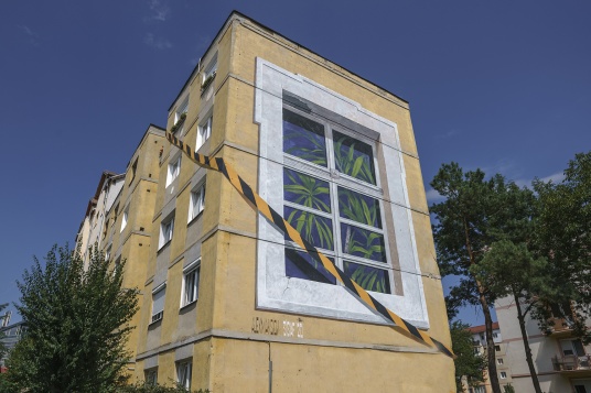 Cea mai mare lucrare de artă stradală din România va fi la Sibiu - peste 1.600 metri pătrați de culoare completează Turul de Street Art