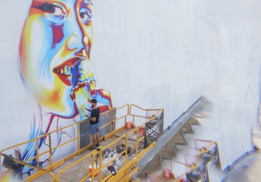 Cea mai mare lucrare de artă stradală din România va fi la Sibiu - peste 1.600 metri pătrați de culoare completează Turul de Street Art