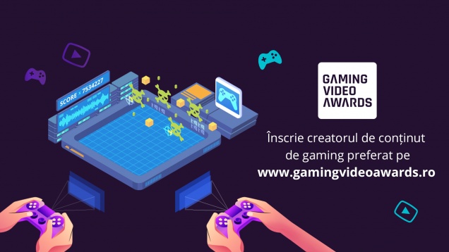  A început Gaming Video Awards, competiție ce îi premiază pe cei mai buni și responsabili creatori de conținut de gaming din România