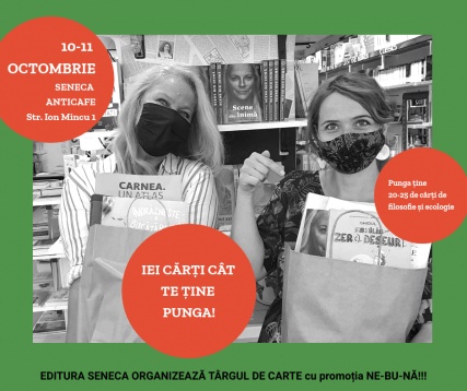 Târg suprarealist cu cărți gratis la Seneca Anticafe