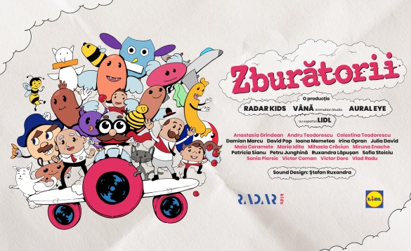 Urmărește Zburătorii, animația colaborativă dintre copii și artiști, la Animest