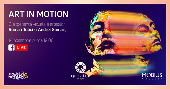 ART IN MOTION, expoziția care pune în mișcare lucrări ale artiștilor Roman Tolici și Andrei Gamarț
