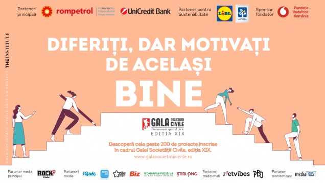 Câștigătorii Galei Societății Civile 2021 vor fi anunțați pe 30 septembrie live, la Rock FM