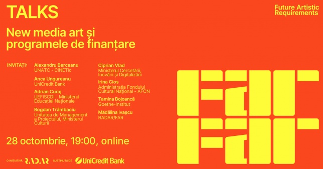FAR Talks III – New media art și programele de finanțare