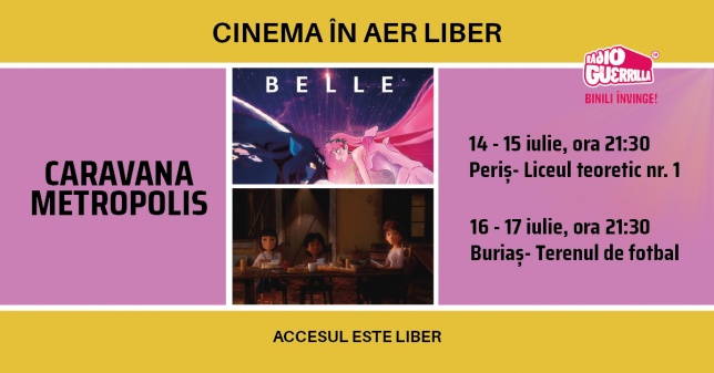 Caravana Metropolis - cinema în aer liber revine în Ilfov cu 4 seri de film