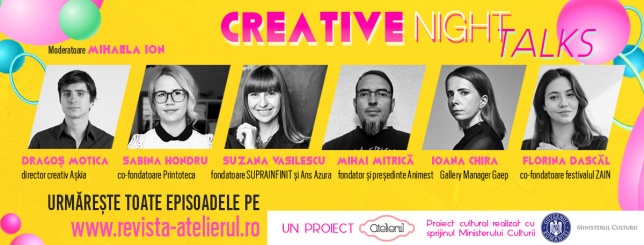 Creative Night Talks, sezonul 5: Discuţii despre colaborare şi coproducţie
