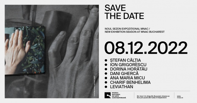 MUZEUL NAȚIONAL DE ARTĂ CONTEMPORANĂ lansează noul sezon expozițional 