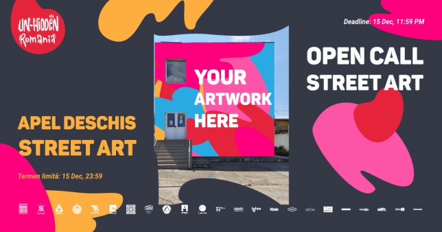Un nou apel deschis pentru intervenții artistice în cadrul programului Un-hidden Romania