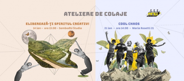 Ateliere de colaje în luna ianuarie cu Cristiana Bucureci 
