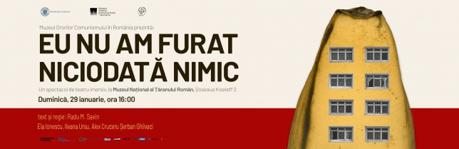 Premiera spectacolului de teatru imersiv„Eu nu am furat niciodată nimic“