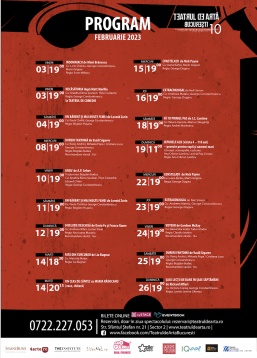  Programul lunii februarie 2023 la Teatrul de Artă București