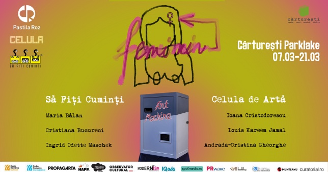 6 artiste aduc o perspectivă diferită asupra feminității,  în martie la Art Machine