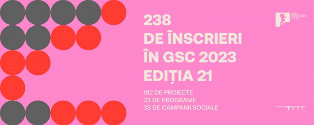 Peste 230 de înscrieri în competiția Galei Societății Civile#21 